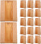 Uonlytech 50pcs Kraft Paper Bread Bags with Window Food Grade Loaf Bread