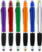 Bible Highlighter with Pen and Stylus for Touchscreens, 3 in 1 Combo, Pack of 6 Multi-Color Highlighters, No Bleed