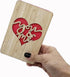 Valentines Day Card, Wooden Anniversary Christmas Cards for Wife, Husband, Memorable Gifts for Her and Him