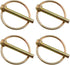 E-outstanding Linch Pin 4PCS 45mm Heavy Duty Locking Pin Fastener Assortment Kit for Tractors and Trailers