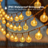 60 40ft 8 Solar String Lights, Small Crystal Ball Outdoor String Light LED Lighting Modes Waterproof Solar Powered