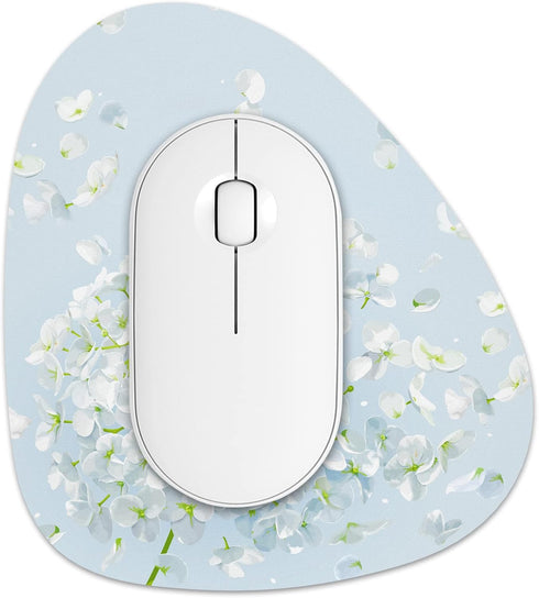 Rimilak Small Mouse Pad 6 x 7 Inch, Irregular Mini Mouse Mat with Non-Slip Rubber Base, Waterproof for Home Office,