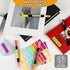 Waterproof Removable Labels - 360PCS Handwrite Name Stickers for Water Bottles & School Supplies