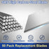 JETMORE 50 Pack Utility Knife Blades, SK5 High Carbon Steel Standard Size Blades for Box Cutter