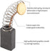 20Pcs Carbon Brushes - 12 x 8 x 5mm Electric Motor Replacement Brushes with Spring Wires for Power Tools