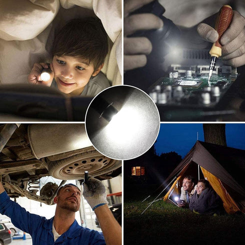 Juroicessry 1Pc P13.5S Bulb 3-6 6V 12V 3V 9V 18V 24V 4.5V Mag Light Silver LED C&D Cells Torch Flashlight LED Converter