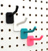 JSP Manufacturing 2" Plastic Pegboard Hooks, Black for Garage, Tools, Storage, Organization, and Crafts (25)