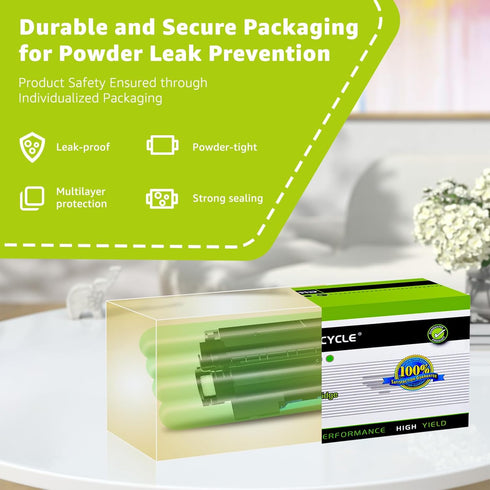 greencycle 2 PK Compatible Toner Cartridges for Canon C106, Black, 5000 Yield per Toner