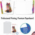 The Best Card Company - 10 Unique Blank Watercolor Animal Note Card Box Set, 4 x 5 Inch, Kids Greeting Cards