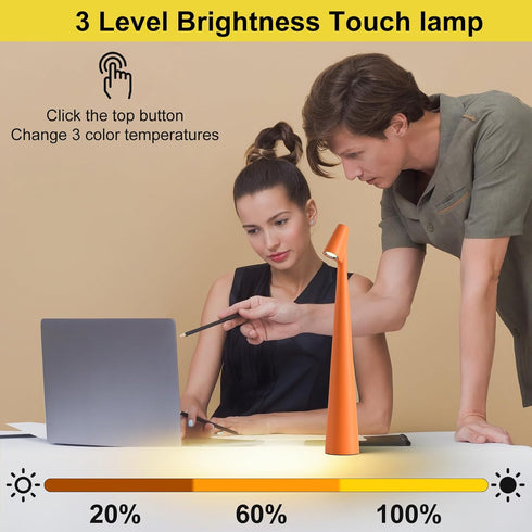 Set 2,3 Cordless Small Table Lamps of Levels Brightness Portable Desk Lamp,Rechargeable Battery Lights for Outdoor