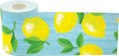 Teacher Created Resources Lemon Zest Straight Rolled Border Trim, 50ft for Decorating Bulletin Boards & Classrooms