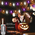 Zimati 16 30 3D 8 Halloween Lights Decorations, FT LED Waterproof Pumpkin Bat Ghost Battery Operated String Lights
