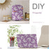Purple Butterfly Floral Wallpaper - Peel and Stick Violet Flower Removable DIY Contact Paper for Decorative Walls