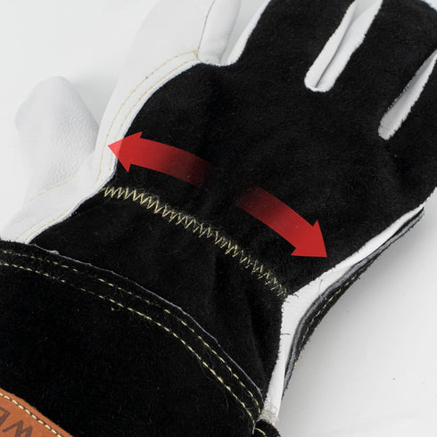 YESWELDER Premium Goatskin TIG Welding Gloves, Top Grain Leather, High Dexterity, True-Fit (Large)
