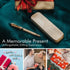 Wordsworth & Black Fountain Pen Set, Luxury Bamboo Wood - Medium Nib, Gift Case; Includes 6 Ink Cartridges & Converter