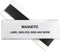 Magnetic Shelf/Bin Label Holders, C-Line HOL-DEX, Clear, 2 x 6, 10/Box, Side Load