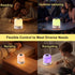 Generic Lamp,16 3 1 Portable Night Light, USB Rechargeable Small Desk RGB Colors & Brightness & Remote, Touch Bedside