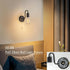 E26 (1-Light) Vintage Pull Chain Wall Sconce Light with Switch Black Wall Lights Fixture Retro Industrial Farmhouse