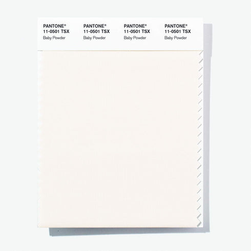 PANTONE 11-0501 TSX Polyester Standards Swatch Card - Baby Powder, Baby Powder