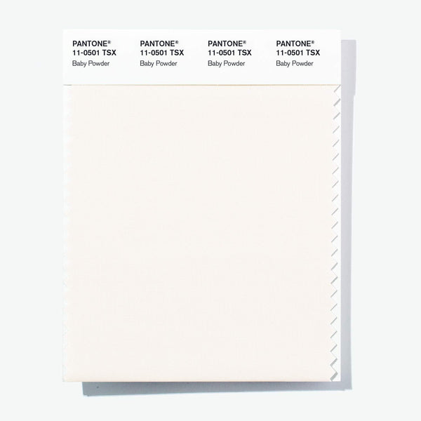 PANTONE 11-0501 TSX Polyester Standards Swatch Card - Baby Powder, Baby Powder