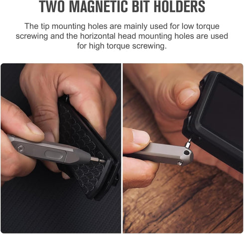 D1 9 1 Set, S2 OKNIFE Otacle Titanium Small EDC Multi Bit Pocket Screwdriver, in Mini Precision Screwdriver Steel
