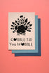 Thanksgiving Turkey "Gobble Till You Wobble" Stencil, Reusable & Sturdy, 8.5" x 11", Holiday Art Template