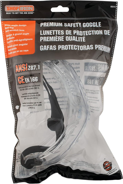 Titan 85515 Premium Safety Goggles for Eye Protection