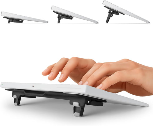 ESC Flip Keyboard Stand for Desk, Compact Tilting Riser with 3 Adjustable Angles for Ergonomic Typing