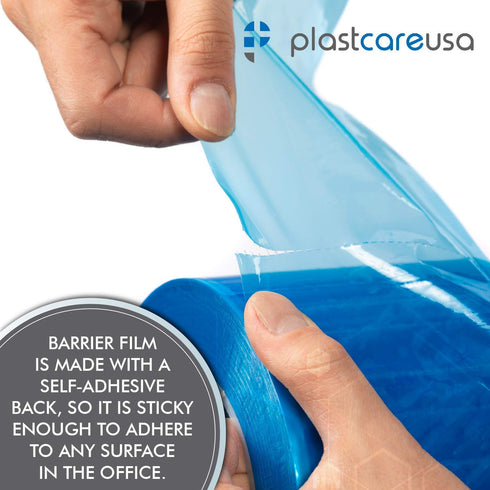 4"x6" (1 1200 Blue Barrier Film Roll - Protective Dental Barrier Film for Dental, Medical, Tattoo - Perforated Adhesive