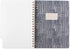Fringe Studio Large Tab Notebook, Tribal Lines, Flexible Paperback Cover, College Ruled, 5 Subject, 180 Lined Pages
