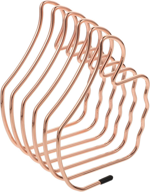 UPKOCH Adjustable Stretching Metal Bookend Desk Organizer Rose Gold Thumb-Shaped Book Rack