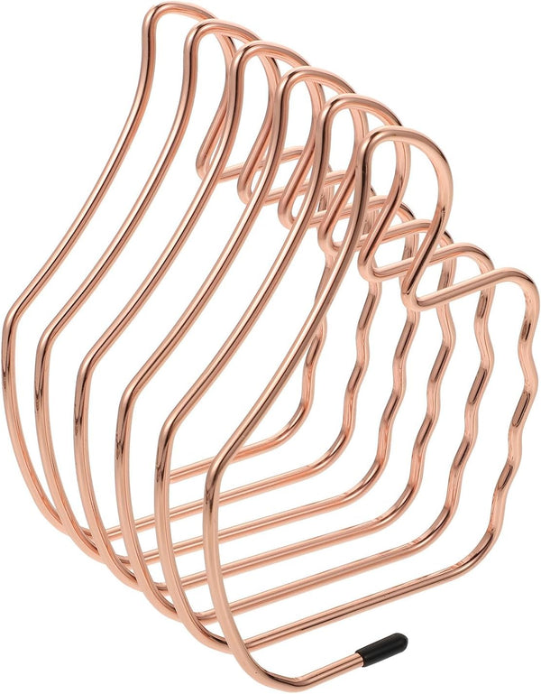 UPKOCH Adjustable Stretching Metal Bookend Desk Organizer Rose Gold Thumb-Shaped Book Rack