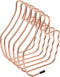 UPKOCH Adjustable Stretching Metal Bookend Desk Organizer Rose Gold Thumb-Shaped Book Rack