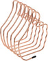 UPKOCH Adjustable Stretching Metal Bookend Desk Organizer Rose Gold Thumb-Shaped Book Rack