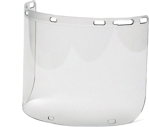 Pyramex Safety S1210CC Clear Cylinder Polycarbonate Shield with Slots for Chin Cup - ANSI Z87+