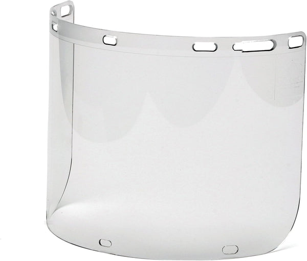Pyramex Safety S1210CC Clear Cylinder Polycarbonate Shield with Slots for Chin Cup - ANSI Z87+