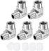 uxcell 2Pcs G3/8 Inch Male x G3/8 Inch Female 90 Degree Barstock Street Elbow, 304 Stainless Steel Pipe Fitting Adapter
