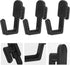 20pcs Beaupretty Black Plastic Pegboard Hooks for Garage and Kitchen Storage, Multi-Purpose Workbench and Tool