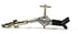 EISCO 3-Finger Lab Clamp with Bosshead Holder for Lab Stand Rod - PVC Coated Prongs, Beaker Holder