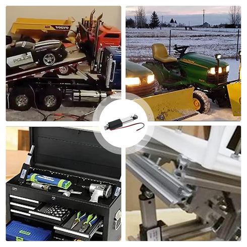 Stroke 100mm 20N 4 Inch Mini Linear Actuator 12V, Electric Linear Motion Actuators High Speed 1.2"/sec for Robotics,