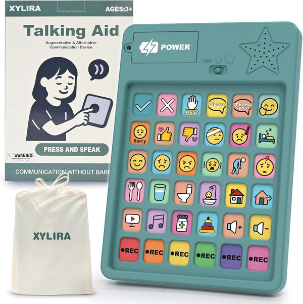 Xylira AAC Device for Autism & Nonverbal Kids and Adults, Communication Tool for
