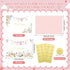 50 Pack Set Thboxes Pink Baby Shower Thank You Cards with Envelopes and Stickers for Girl, Thank You Notes