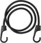 ZHOUBIN 48 Inch Black Bungee Cords with Hooks, Heavy Duty, 1 Pcs
