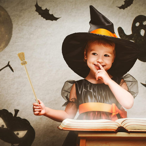 Clabby 36 Pieces Halloween Witch Broom Pencil, Stylish Accessories for Party Favors and School Supplies