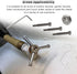 3/8" Adjustable Water Shut Off Replacement Handle for Outdoor Garden Faucet, Spigot, Hose Bib, Round Wheel, Upgraded