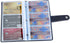 lizimandu Business Card Holder Book - PU Leather Organization Binder for Men & Women, Holds Up to 96 Cards (1-Black)
