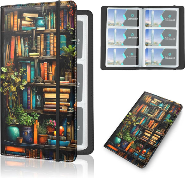 Kakurookie Floral Business Card Book Holder Organizer for Women, 240 Card Capacity, Stylish