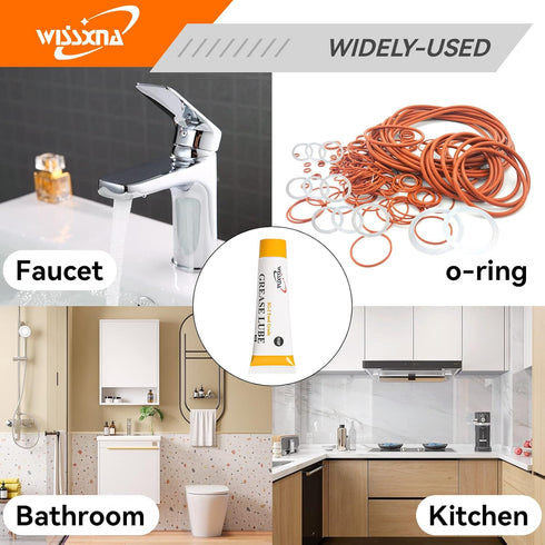 WISSXNA 10 (3 Silicone Grease, Food Grade Sanitary Lubricant, Machine Lube, Prevent Valves and O-Rings from Sticking