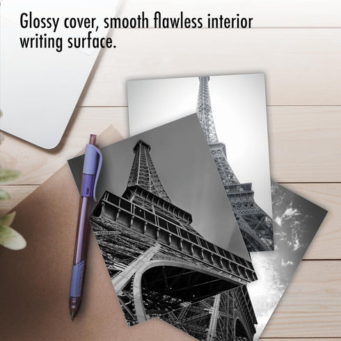 The Best Card Company - 20 All Occasion Blank Greeting Cards (4 x 5.12 Inch) - Towering Paris AM7028OCB-B2x10 (10
