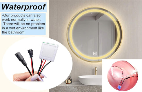 LDCRE IP67 Dimmable Dimmer 12V 3A 12V Dimmer Waterproof Bathroom Swicth LED Touch Sensor Touch Sensor Switch Touch
